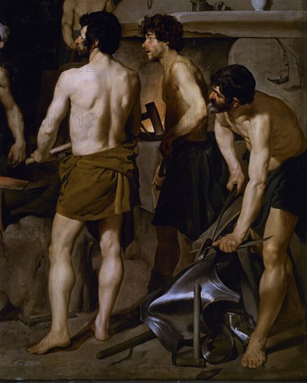 Velázquez, Vulcan's Forge (detail)
