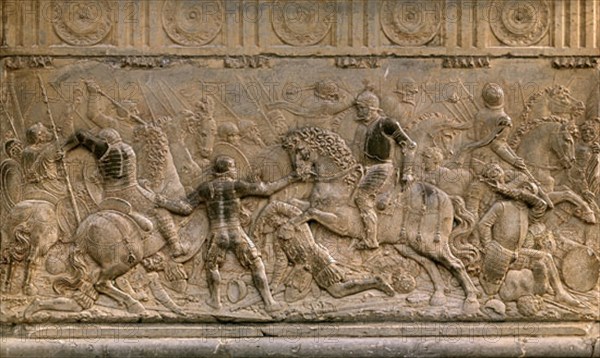 Orea, Relief de la bataille de Pavie (palais de Charles Quint)
