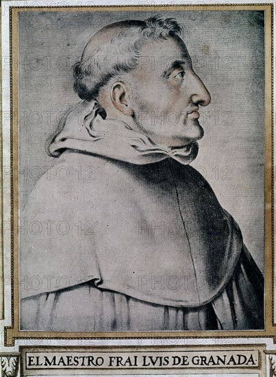 PACHECO FRANCISCO 1564/1644
LIBRO HOMBRES ILUSTRES - FRAY LUIS DE GRANADA-1504/88-ESCRITOR ASCETICO
SEVILLA, BIBLIOTECA COLOMBINA
SEVILLA