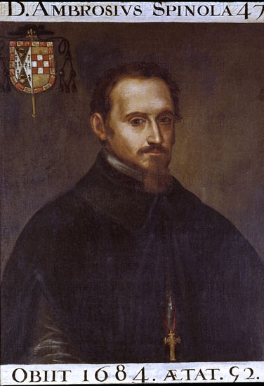 AMBROSIO SPINOLA 1569/1630-COMANDANTE MILITAR GENOVES-S XVII PINTURA BARROCA
SEVILLA, BIBLIOTECA COLOMBINA
SEVILLA