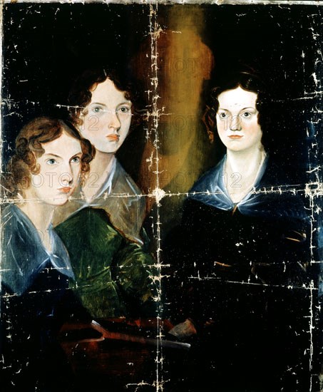 Branwell Brontë, Charlotte (1816-1855), Emily (1818-1848) et Anne (1820-1849) Brontë