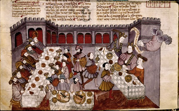 Alba Bible: Balthazar's feast