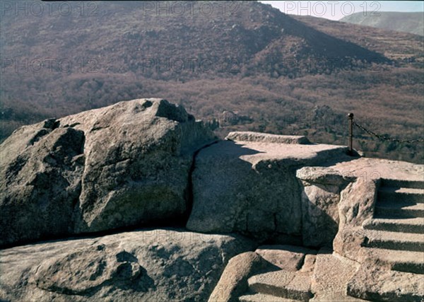 Panorama de l'Escorial, depuis la "chaise de Philippe II"