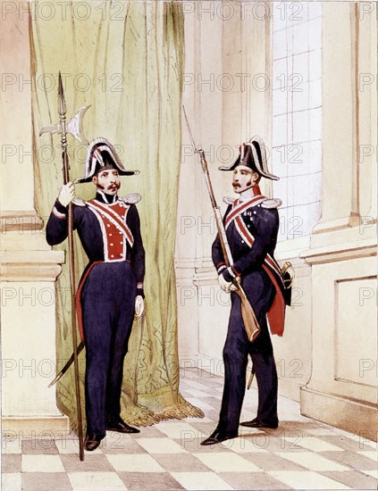 Uniformes d'hallebardiers de l'armée espagnole