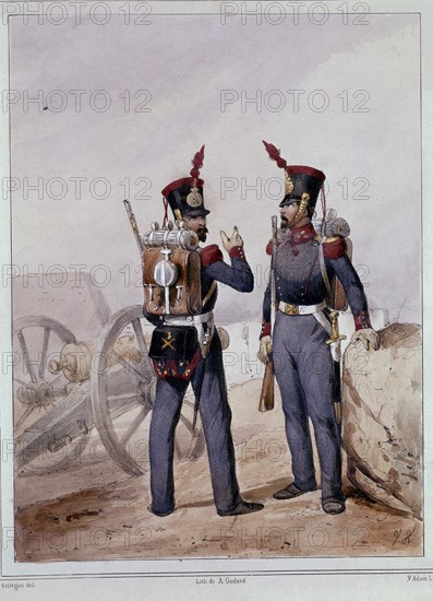 VILLEGAS
UNIFORMES DE ARTILLEROS DEL EJERCITO ESPAÑOL
MADRID, ARCHIVO HISTORICO MILITAR
MADRID