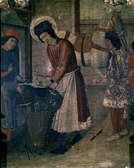 RETABLO DE SAN SEBASTIAN -DETALLE SAN ELOY HERRERO-PINTURA GOTICA ESPAÑOLA
BARCELONA, MUSEO DE ARTE CATALUÑA
BARCELONA
This image is not downloadable. Contact us for the high res.