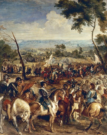 RUBENS PETRUS PAULUS 1577/1640
ENRIQUE IV FRANCIA(O III NAVARRA DE 1562-1610)EN LA BATALLA DE SAN MARTIN DE LA IGLESIA