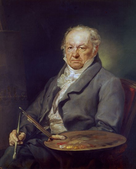Lopez, Portrait of Goya when he was 80