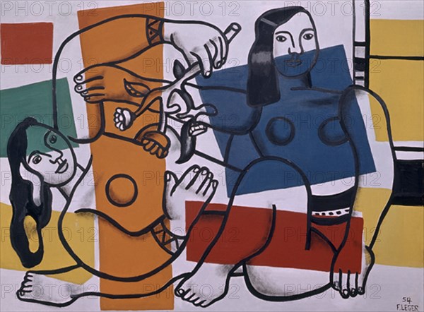 LEGER FERNAND 1881/1955
DOS MUJERES CON FLORES
LONDRES, TATE GALLERY
INGLATERRA