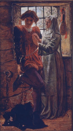 HOLMAN HUNT WILLIAM 1827/1910
CLAUDIO E ISABEL-LONDRES1850.OLEO/TABLA77,5x45
LONDRES, TATE GALLERY
INGLATERRA