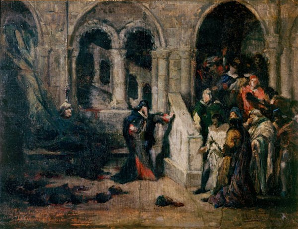 CASADO DEL ALISAL JOSE 1831/1886
LA CAMPANA DE HUESCA-BOCETO-O/L 0,47X0,35
MADRID, SENADO-PINTURA
MADRID