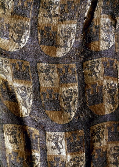 DETALLE DE TEJIDO - ALJUBA DEL INFANTE FERNANDO DE LA CERDA - S XIII
BURGOS, MONANSTERIO DE LAS HUELGAS-MUSEO RICAS TELAS
BURGOS