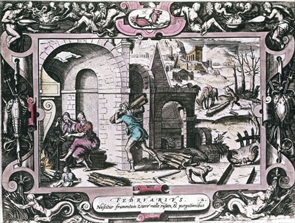 CALENDARIO - EL MES DE FEBRERO - S XVI
SAN LORENZO DEL ESCORIAL, MONASTERIO-BIBLIOTECA
MADRID
This image is not downloadable. Contact us for the high res.