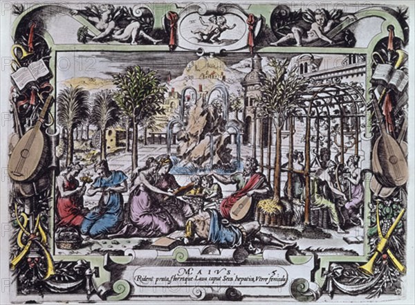 CALENDARIO - EL MES DE MAYO - S XVI
SAN LORENZO DEL ESCORIAL, MONASTERIO-BIBLIOTECA
MADRID
This image is not downloadable. Contact us for the high res.