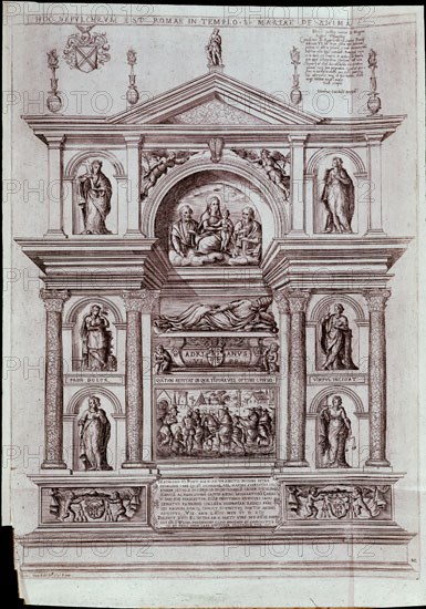 LIBRO 28-1-13 F212 SEPULCRO DE PAPA ADRIANO VI (1459-1523)
SAN LORENZO DEL ESCORIAL, MONASTERIO-BIBLIOTECA
MADRID