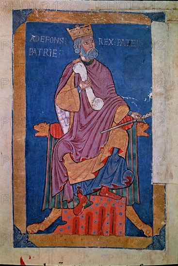 TUMBO A (1125 A 1255)- ALFONSO VI- (1040-1109)- FOL 26 V - CARTULARIO
SANTIAGO DE COMPOSTELA, BIBLIOTECA CATEDRAL
CORUÑA