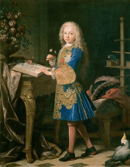 Ranc, Charles III enfant étudiant la botanique