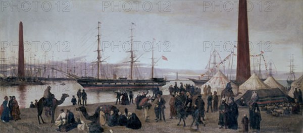 PADRO R
FRAGATA BERENGUELA-PRIMER BARCO EN PASAR EL CANAL SUEZ. PINTADO EN 1869
MADRID, MUSEO NAVAL
MADRID