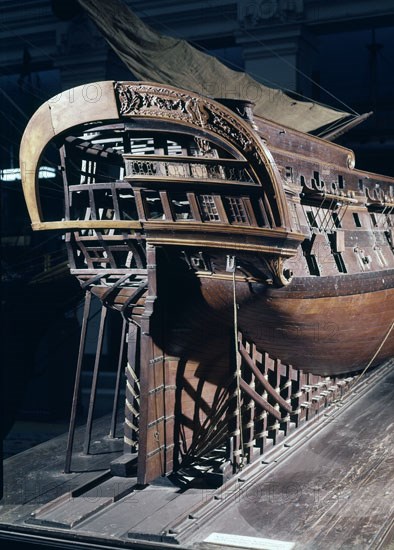 MAQUETA DEL NAVIO S JUAN NEPOMUCENO 74 CANONES
MADRID, MUSEO NAVAL
MADRID