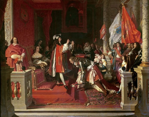 Ingres, Marshal and Duke of Berwick Receiving From Philip V the Golden Fleece Order for the Battle of Almansa