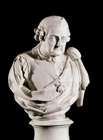 Buste en porcelaine d'Alcora de Pedro Pablo Abarca y Bolea