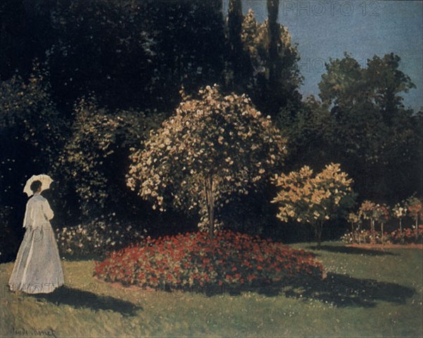 Monet, Femme au jardin