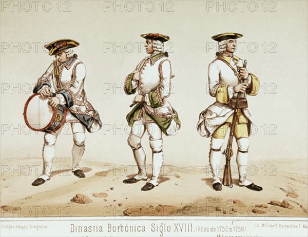 Villegas, Bourbon infantry