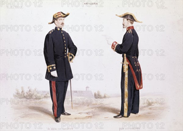 UNIFORMES DE ARTILLERIA
MADRID, ARCHIVO HISTORICO MILITAR
MADRID