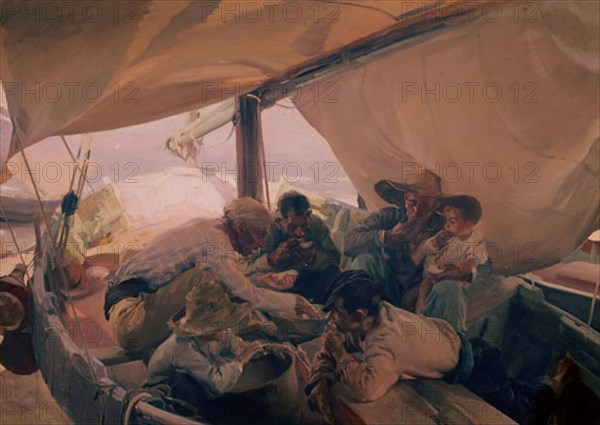 Sorolla, Le repas dans la barque