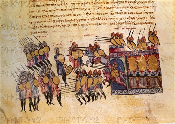 Skylitzes, Combat entre les byzantins et les arabes