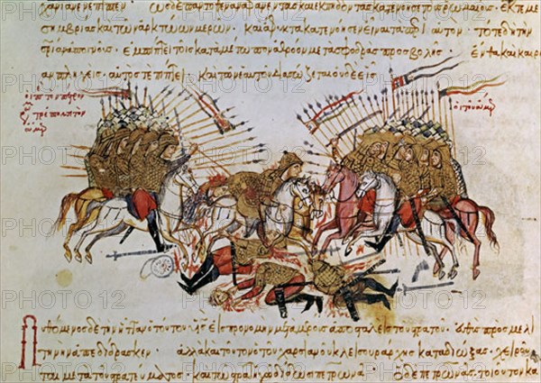 Skylitzès, Bataille entre les Byzantins et les Arabes