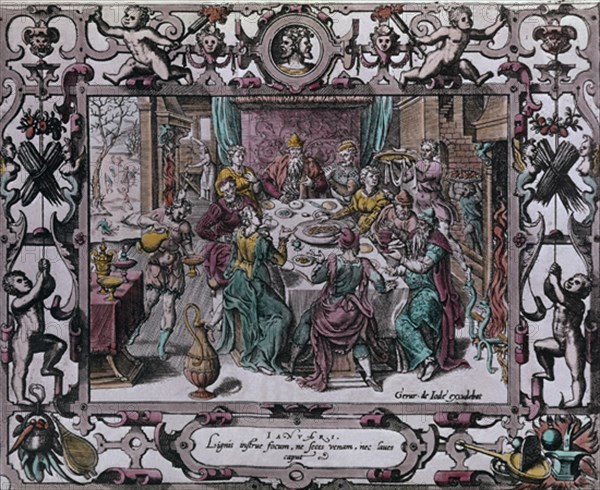 CALENDARIO-MES DE ENERO-S XVI- GRABADO RENACENTISTA
SAN LORENZO DEL ESCORIAL, MONASTERIO-BIBLIOTECA
MADRID
This image is not downloadable. Contact us for the high res.