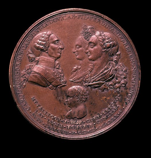 MEDALLA - CARLOS III FAMILIA
MADRID, COLECCION MARQUES DE LOZOYA
MADRID