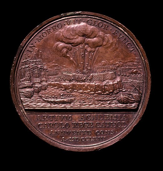 MEDALLA- BATALLA DEL MORRO DE LA HABANA (1763)
MADRID, COLECCION MARQUES DE LOZOYA
MADRID
