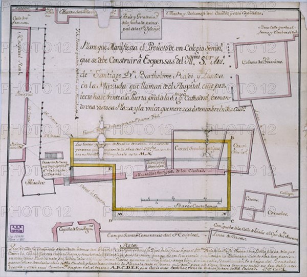 CALDERON J.S.
PLANO DE LA PLAZA DEL OBRADOIRO-LEGAJO 16634-Nº PLANO 885
MADRID, ARCHIVO HISTORICO NACIONAL
MADRID
This image is not downloadable. Contact us for the high res.