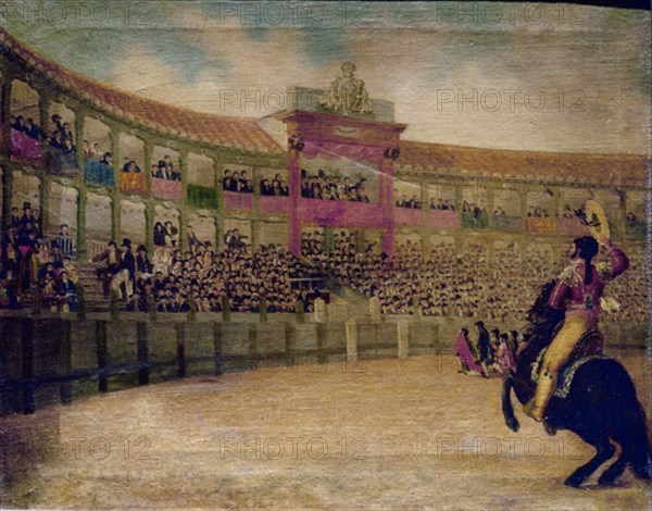 CORRIDA DE TOROS EN ARANJUEZ POR LA BODA DE FERNANDO VII Y MARIA CRISTINA
MADRID, MUSEO TAURINO
MADRID