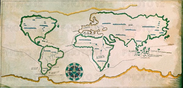 Map of Magellan's expedition