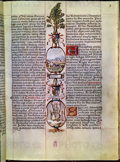 CARTAGENA ALFONSO DE 1385-1456
GENEALOGIA DE LOS REYES DE ESPAÑA - ATAULFO REY GODO
MADRID, BIBLIOTECA NACIONAL
MADRID