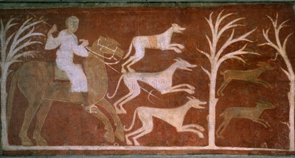 Peintures murales de San Baudelia de Berlanga: chasse aux lièvres