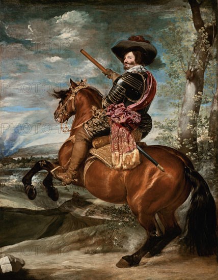 Vélasquez, Portrait équestre de Gaspar de Guzman, comte-duc d'Olivares