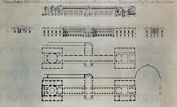 Villanueva, Plan du musée du Prado