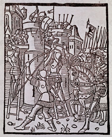 SAN PEDRO DIEGO DE 
CARCEL DE AMOR GRABADO POR ROSEMBACH EN 1493-ORIGINAL EN MUS BRITANICO
MADRID, BIBLIOTECA NACIONAL RAROS
MADRID