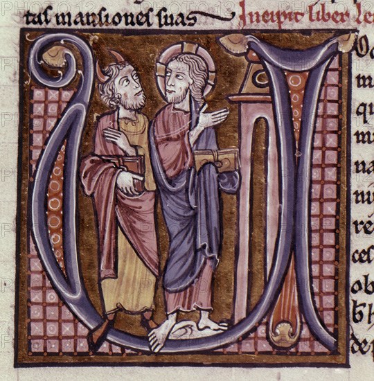 BIBLIA-S XIII-LETRA U-MOISES Y EL SEÑOR
Madrid, musée Lazaro Galdiano