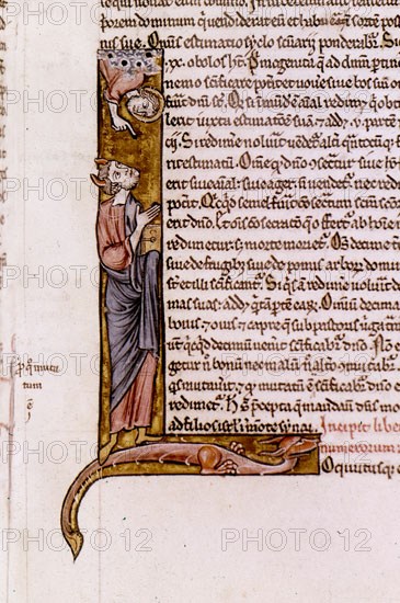 BIBLIA S XIII- LETRA L- MOISES Y EL SENOR-MINIATURA GOTICA
Madrid, musée Lazaro Galdiano