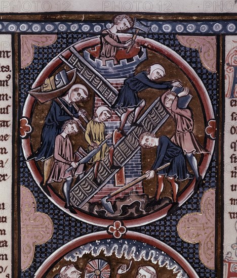AUVERGNE G 1228/1249
BIBLIA DE S LUIS DE FRANCIA-TOMO I- PAG 11V- TORRE DE BABEL-ILUMINADA Y COPIADA ENTRE 1226/34
TOLEDO, CATEDRAL BIBLIOTECA
TOLEDO
This image is not downloadable. Contact us for the high res.