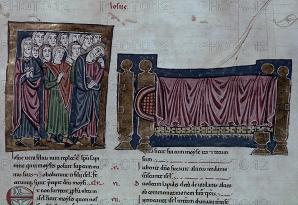 BIBLIA S XIII- TOMO I -MUERTE DE MOISES- MINIATURA GOTICA
MADRID, ACADEMIA DE HISTORIA
MADRID