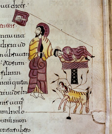 LECCIONARIO- SIGNATURA 22- SACRIFICIO DE ISAAC-MINIATURA MOZARABE
MADRID, ACADEMIA DE HISTORIA
MADRID
