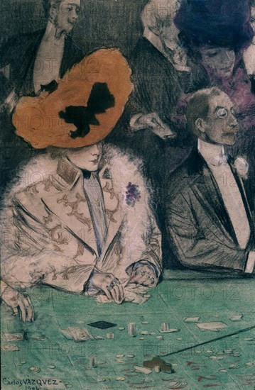 VAZQUEZ CARLOS
RIEN NE VA PLUS (CARBONCILLO) 1902
MADRID, COLECCION BLANCO Y NEGRO
MADRID