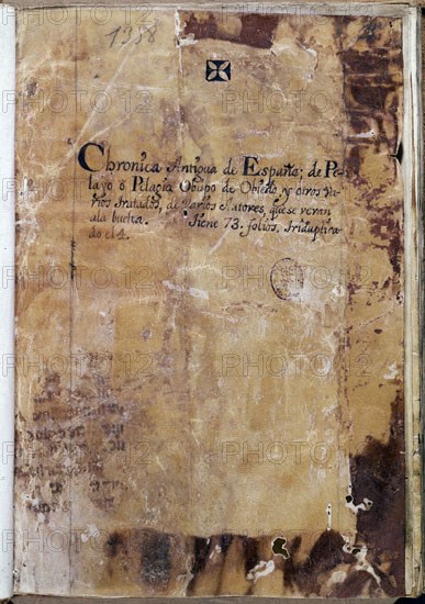 CRONICA DE LA ANTIGUA ESPANA PROCEDE DE BIB FELIPE V
MADRID, BIBLIOTECA NACIONAL
MADRID