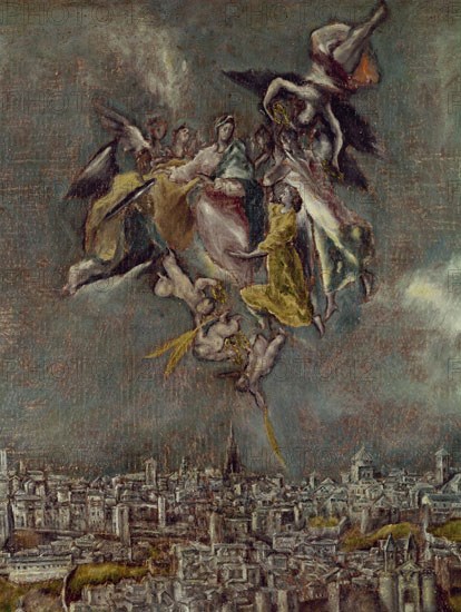 El Greco, View of Toledo (detail)